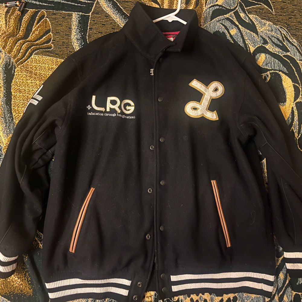 LRG Black Varsity Jacket